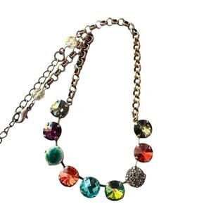 K.Bee Silver Tone Tennis Style Bracelet